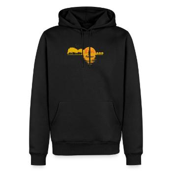 Mond Gitarre See Schatten SUP Stand Up Paddle - Männer Premium Bio Hoodie - Schwarz - Vorne - Nico (187cm)