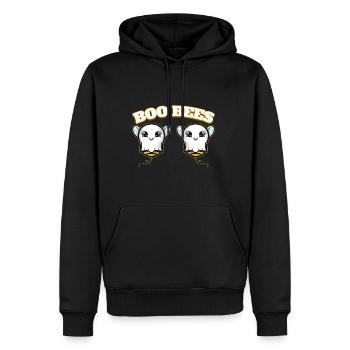 Boo Bees déguisées en costume fantôme Halloween - Sweat à capuche Premium bio Homme - noir - Devant - Nico (187cm)