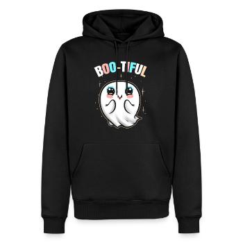 Mignon Kawaii Beautiful Ghost Is Boo-tiful On - Sweat à capuche Premium bio Homme - noir - Devant - Nico (187cm)