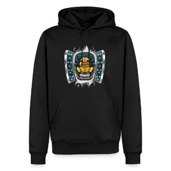 Duck Inside Costume Duck Takes Over Control - Men’s Premium Organic Hoodie - black - Front - Nico (187cm)