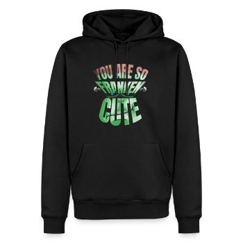 Vous êtes si Franken Mignon Halloween - Sweat à capuche Premium bio Homme - noir - Devant - Nico (187cm)