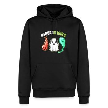 SquadGhouls Escouade De Goules Fantômes Esprits - Sweat à capuche Premium bio Homme - noir - Devant - Nico (187cm)