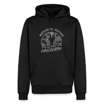 Halloween feier alle zusammen Monster - Männer Premium Bio Hoodie - Schwarz - Vorne - Nico (187cm)