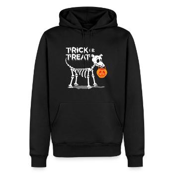 Trick or Treat Halloween Dog - Sweat à capuche Premium bio Homme - noir - Devant - Nico (187cm)