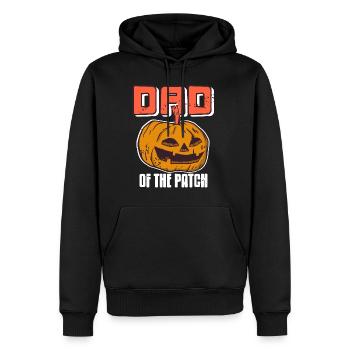 Halloween Pumpkin - Dad of the Patch - Men’s Premium Organic Hoodie - black - Front - Nico (187cm)