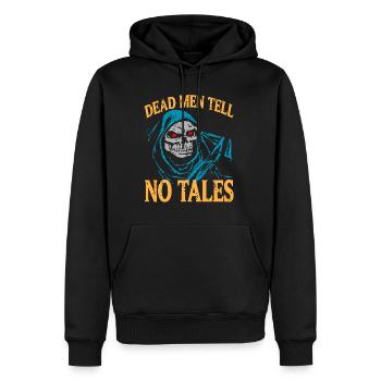 Halloween - Dead Men Tell No Tales - Männer Premium Bio Hoodie - Schwarz - Vorne - Nico (187cm)