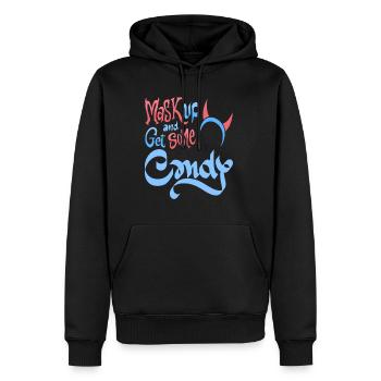 Teufel - Masquez et prenez des bonbons - Sweat à capuche Premium bio Homme - noir - Devant - Nico (187cm)