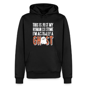 Geist - This is my Human Costume - Men’s Premium Organic Hoodie - black - Front - Nico (187cm)