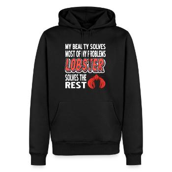Most of my problems lobster - Men’s Premium Organic Hoodie - black - Front - Nico (187cm)