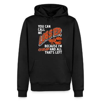 Vous pouvez m’appeler homard parce que je suis bon marché - Sweat à capuche Premium bio Homme - noir - Devant - Nico (187cm)