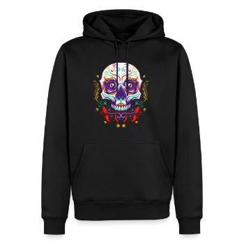 Sugar Skull Cinco De Mayo Day Of The Dead - Männer Premium Bio Hoodie - Schwarz - Vorne - Nico (187cm)
