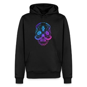 Cinco De Mayo Stylized Sugar Skull Day Of The Dead - Männer Premium Bio Hoodie - Schwarz - Vorne - Nico (187cm)