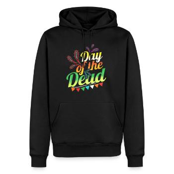 Colorful Logo For Day Of The Dead - Männer Premium Bio Hoodie - Schwarz - Vorne - Nico (187cm)