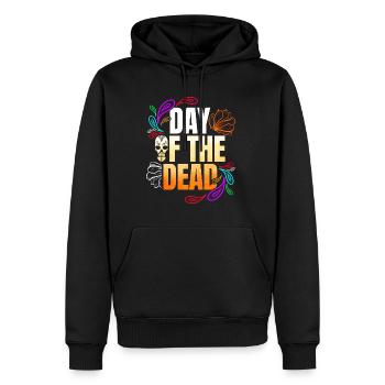 Logo For The Dia De Los Muertos Day Of The Dead - Männer Premium Bio Hoodie - Schwarz - Vorne - Nico (187cm)