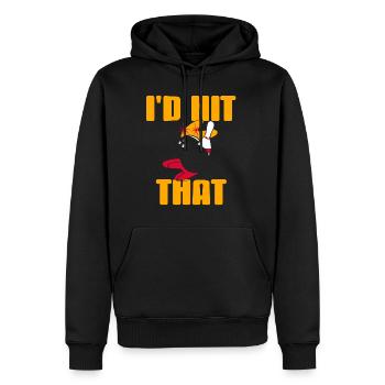 Bowling - Id hit That - Männer Premium Bio Hoodie - Schwarz - Vorne - Nico (187cm)