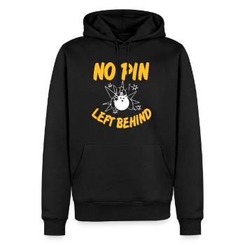 Aucune épingle laissée derrière - Sweat à capuche Premium bio Homme - noir - Devant - Nico (187cm)