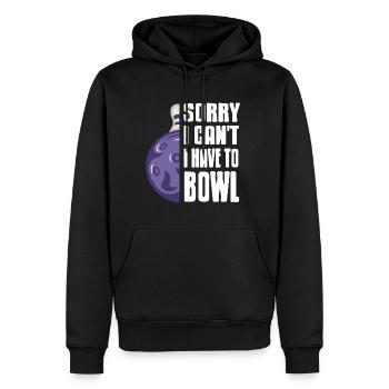 Désolé, je ne peux pas avoir à Bowl - Sweat à capuche Premium bio Homme - noir - Devant - Nico (187cm)