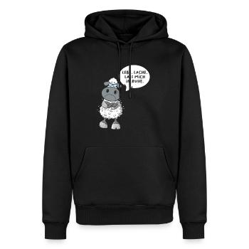 Lebe Lache Lass Mich In Ruhe - Männer Premium Bio Hoodie - Schwarz - Vorne - Nico (187cm)