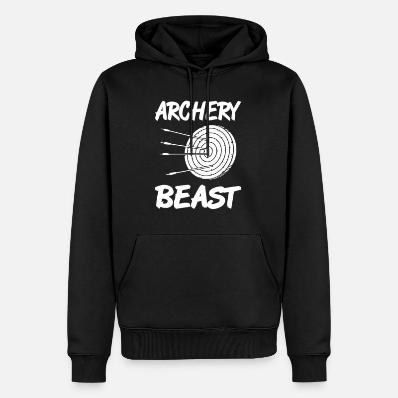 Bogenschießen - Archery Beast - Männer Premium Bio Hoodie - Schwarz