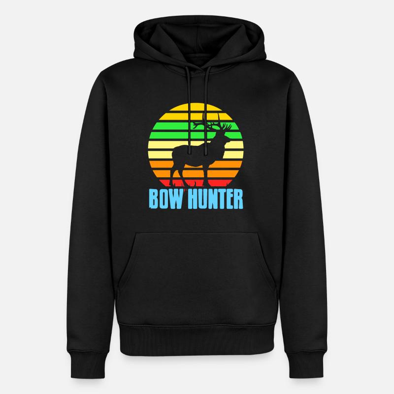 Bow Hunter - Männer Premium Bio Hoodie - Schwarz