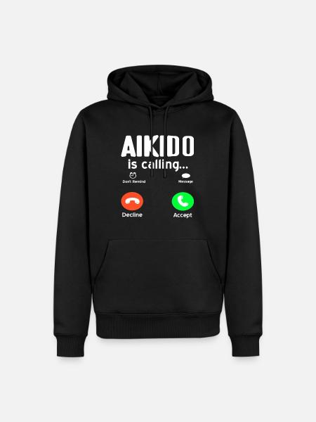 Aikido is calling - Men’s Premium Organic Hoodie - black