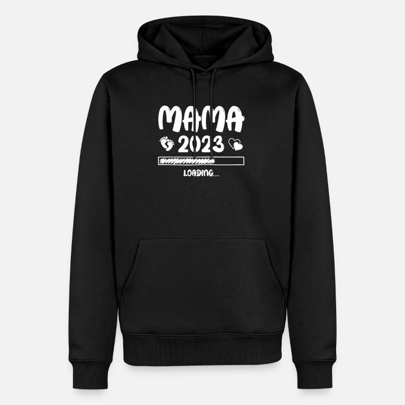 Mama Loading 2023 - Men’s Premium Organic Hoodie - black