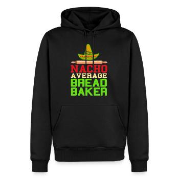 Nacho a verage bread baker - Männer Premium Bio Hoodie - Schwarz - Vorne - Nico (187cm)