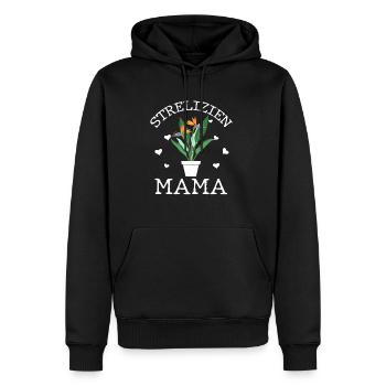 Strelizie Mama - Männer Premium Bio Hoodie - Schwarz - Vorne - Nico (187cm)