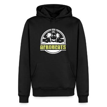 Afrobeats urlaub afrika stolz - Männer Premium Bio Hoodie - Schwarz - Vorne - Nico (187cm)