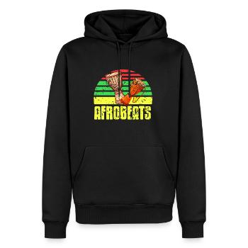 Afrobeat trommel soul genre - Männer Premium Bio Hoodie - Schwarz - Vorne - Nico (187cm)