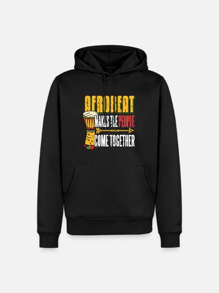 L’afrobeat rassemble les gens - Sweat à capuche Premium bio Homme - noir