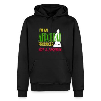 Im an Afrobeat Producer not a Jukebox - Men’s Premium Organic Hoodie - black - Front - Nico (187cm)
