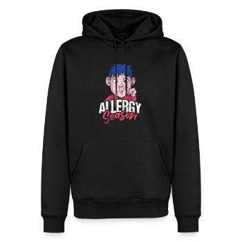 Allergy Season Shirt Gift - Men’s Premium Organic Hoodie - black - Front - Nico (187cm)