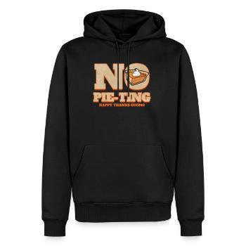 No Pie-Ting Happy Pumpkin Pie Thanks Giving - Männer Premium Bio Hoodie - Schwarz - Vorne - Nico (187cm)