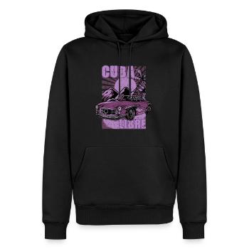 Cuba Libre Cuba Cadeau Classic Car La Havane - Sweat à capuche Premium bio Homme - noir - Devant - Nico (187cm)