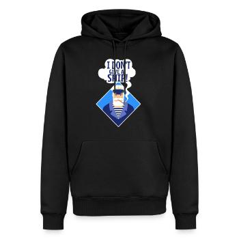 Je ne donne pas de navire - Sweat à capuche Premium bio Homme - noir - Devant - Nico (187cm)
