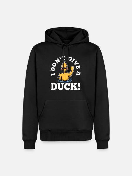 Je m’en fous - Sweat à capuche Premium bio Homme - noir