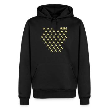 Guude Gerippt Abbelwoiglas Muster Cider Bembel - Männer Premium Bio Hoodie - Schwarz - Vorne - Nico (187cm)