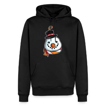 Kawaii Xmas Christmas Tree Ball Globe Snowman - Männer Premium Bio Hoodie - Schwarz - Vorne - Nico (187cm)