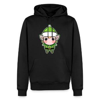 Xmas Christmas Tree Ball Globe Kawaii Elf - Männer Premium Bio Hoodie - Schwarz - Vorne - Nico (187cm)