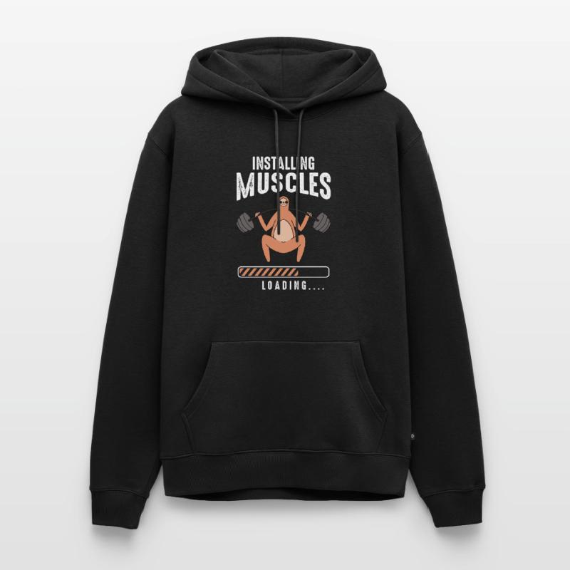 Installing Muscles Loading Men’s Premium Organic Hoodie