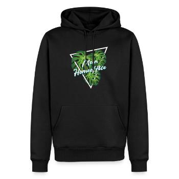 Mein Homeoffice Monstera Büro Zimmerpflanze - Männer Premium Bio Hoodie - Schwarz - Vorne - Nico (187cm)