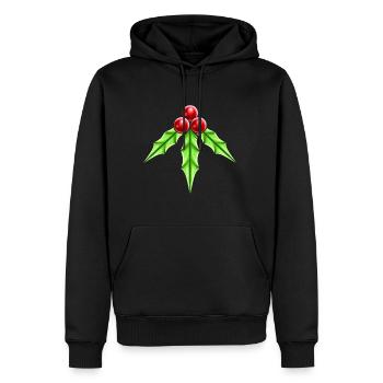 Red Mistletoe Albrank For Christmas - Männer Premium Bio Hoodie - Schwarz - Vorne - Nico (187cm)