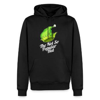 The Elfs Hat Is The Not So Popular Hat For - Men’s Premium Organic Hoodie - black - Front - Nico (187cm)