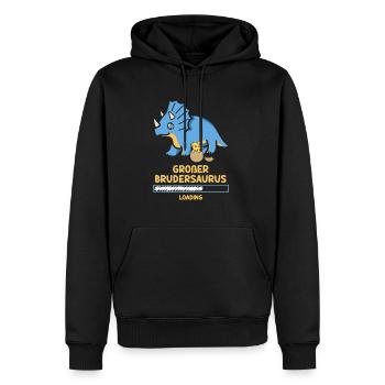 Big Brother 2023 Big Brother Saurus Dino - Sweat à capuche Premium bio Homme - noir - Devant - Nico (187cm)