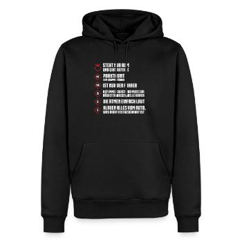 Löschgruppe Feuerwehr FFW Löschgruppen - Männer Premium Bio Hoodie - Schwarz - Vorne - Nico (187cm)