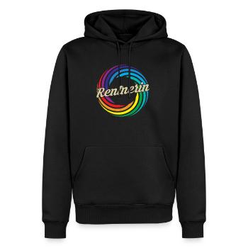 Rentnerin 2023 - Männer Premium Bio Hoodie - Schwarz - Vorne - Nico (187cm)
