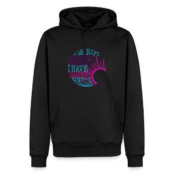 Leadership Shirt, I'm Not Bossy Leader - Men’s Premium Organic Hoodie - black - Front - Nico (187cm)