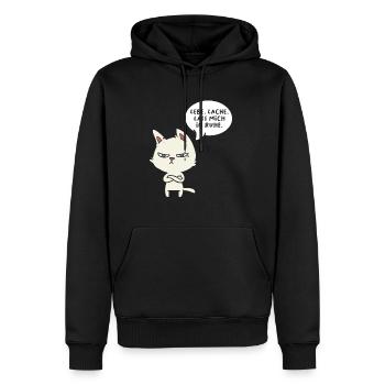 Lebe Lache Lass Mich In Ruhe - Männer Premium Bio Hoodie - Schwarz - Vorne - Nico (187cm)