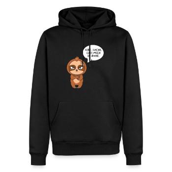 Lebe Lache Lass Mich In Ruhe - Männer Premium Bio Hoodie - Schwarz - Vorne - Nico (187cm)